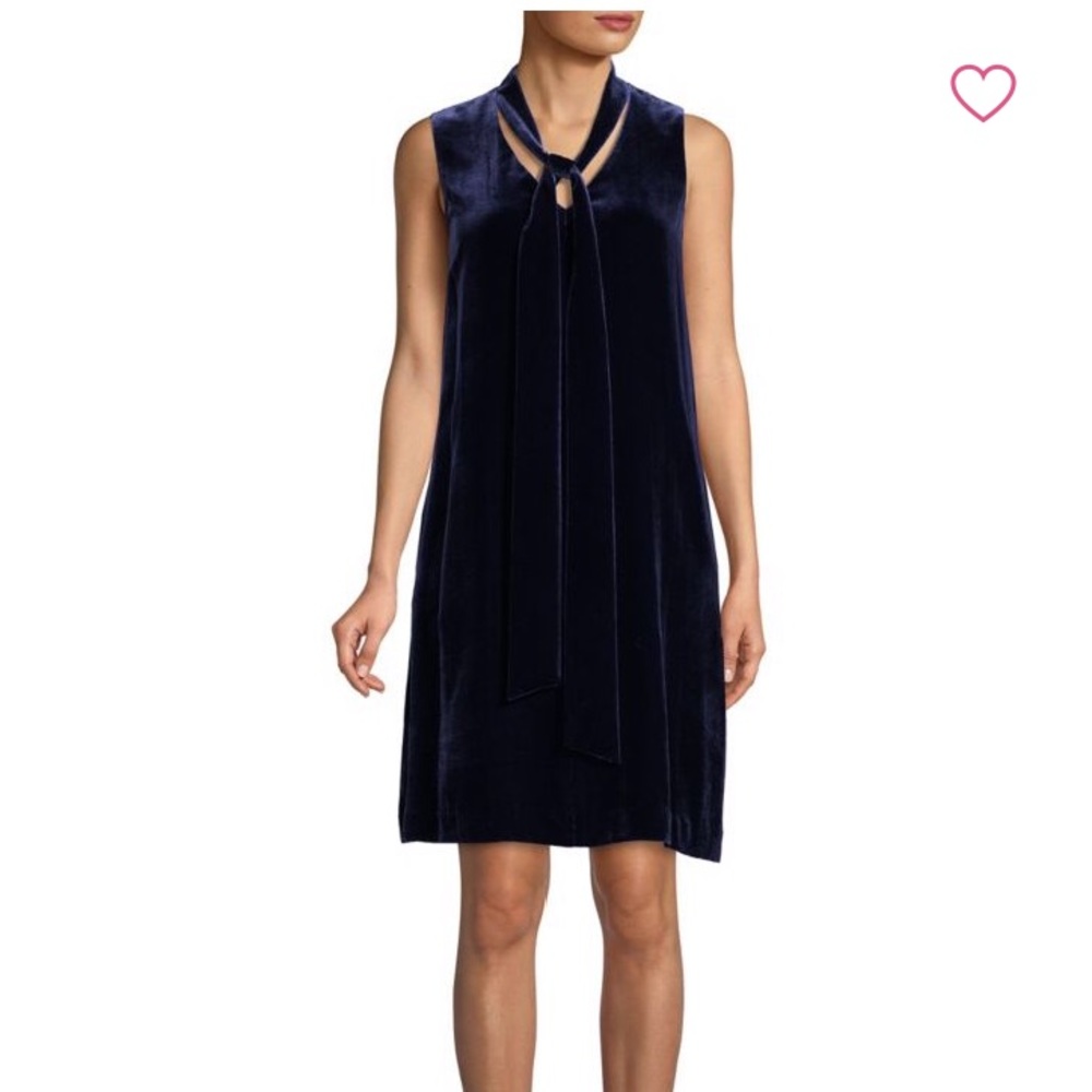 Lafayette 148 Raisin Plum Velvet Ronan Shift Dress